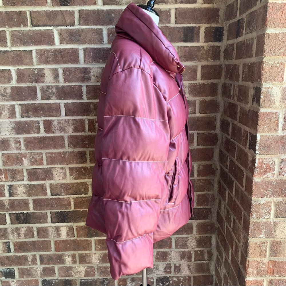 STAUD Burgundy Puffer Jacket - Picture 8 of 16